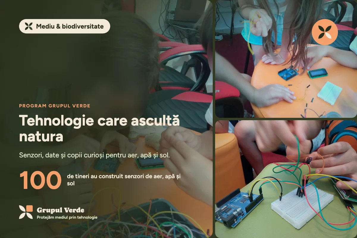 Tehnologie care ascultă natura. Mediu & biodiversitate, Mediu & biodiversitate · Asociația Grupul Verde.