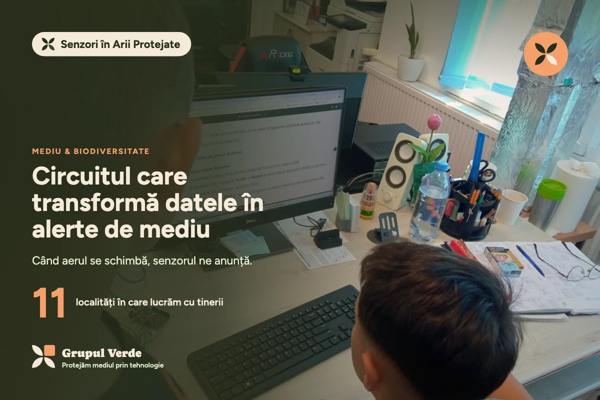 Circuitul care transformă datele în alerte de mediu — Senzori în Arii Protejate