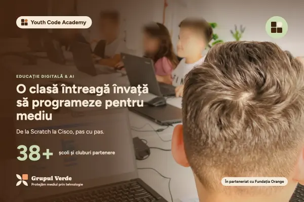 O clasă întreagă învață să programeze pentru mediu — Youth Code Academy