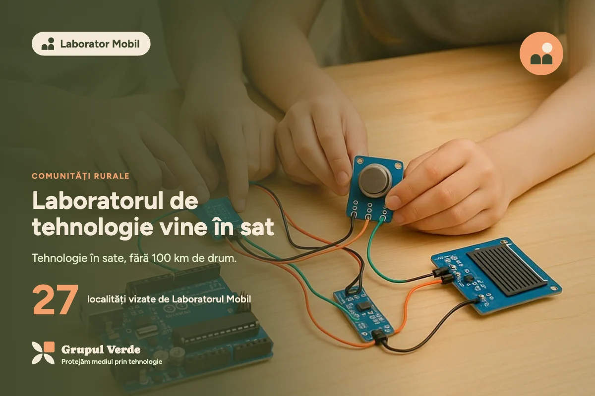 Laboratorul de tehnologie vine în sat. Laborator Mobil, Comunități rurale · Asociația Grupul Verde.