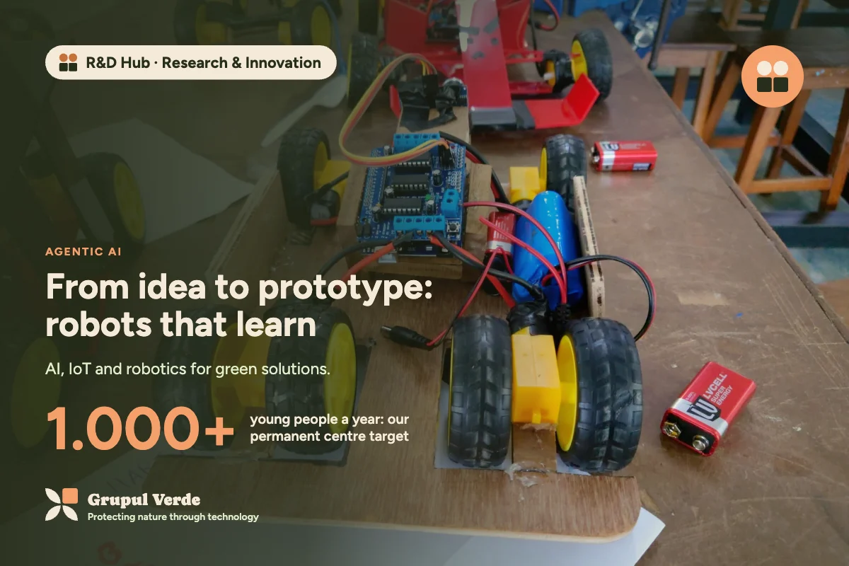 From idea to prototype: robots that learn. R&D Hub · Research & Innovation, Agentic AI · Asociația Grupul Verde.