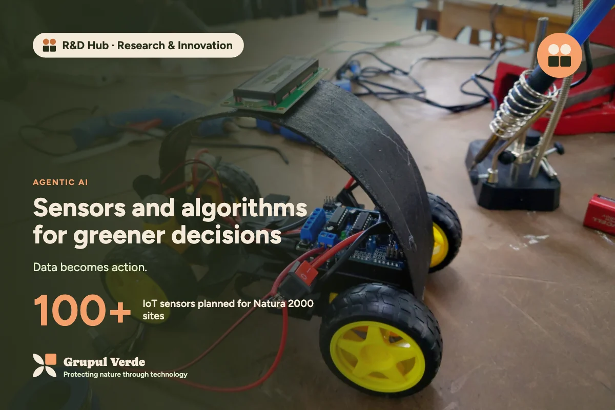 Sensors and algorithms for greener decisions. R&D Hub · Research & Innovation, Agentic AI · Asociația Grupul Verde.