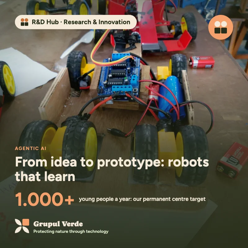 From idea to prototype: robots that learn. R&D Hub · Research & Innovation, Agentic AI · Asociația Grupul Verde.