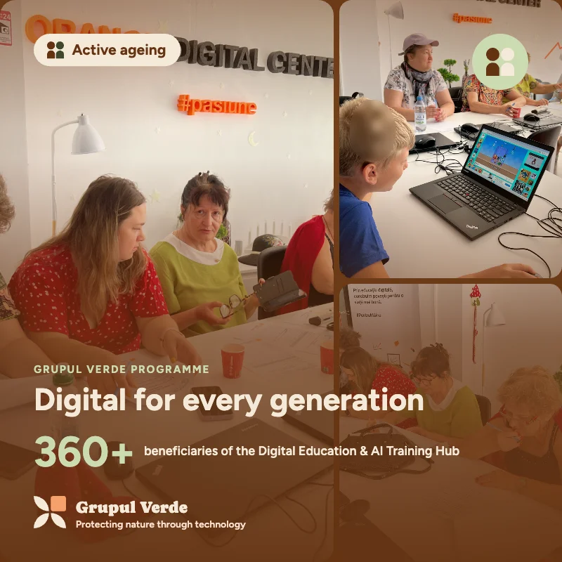Digital for every generation. Active ageing, Active ageing · Asociația Grupul Verde.