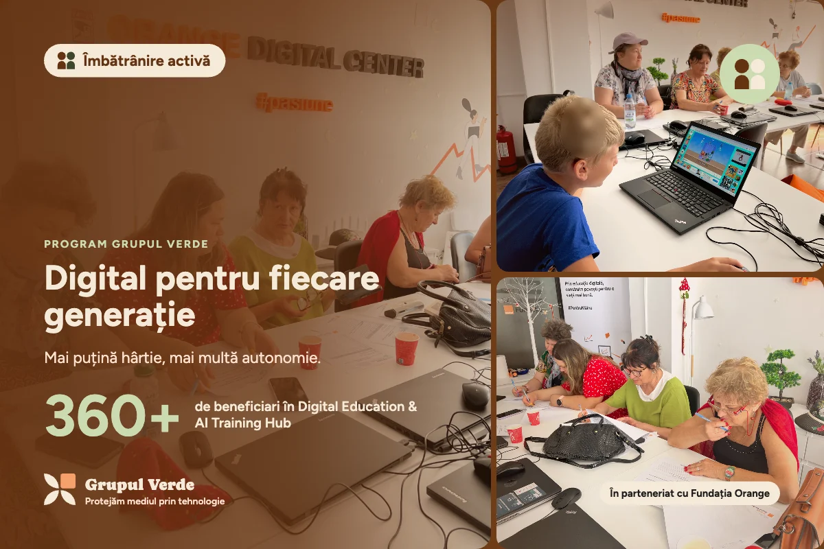 Digital pentru fiecare generație. Îmbătrânire activă, Îmbătrânire activă · Asociația Grupul Verde.