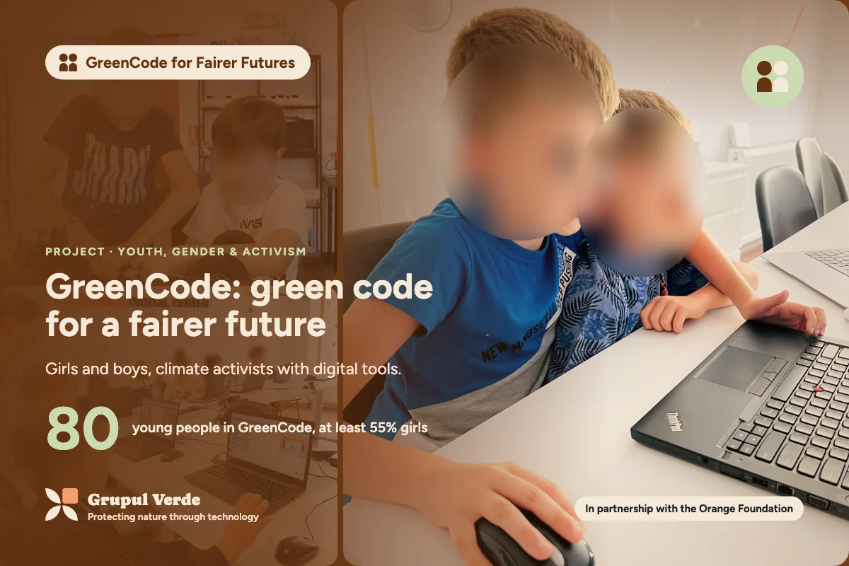GreenCode: green code for a fairer future. GreenCode for Fairer Futures, Youth, gender & activism · Asociația Grupul Verde.