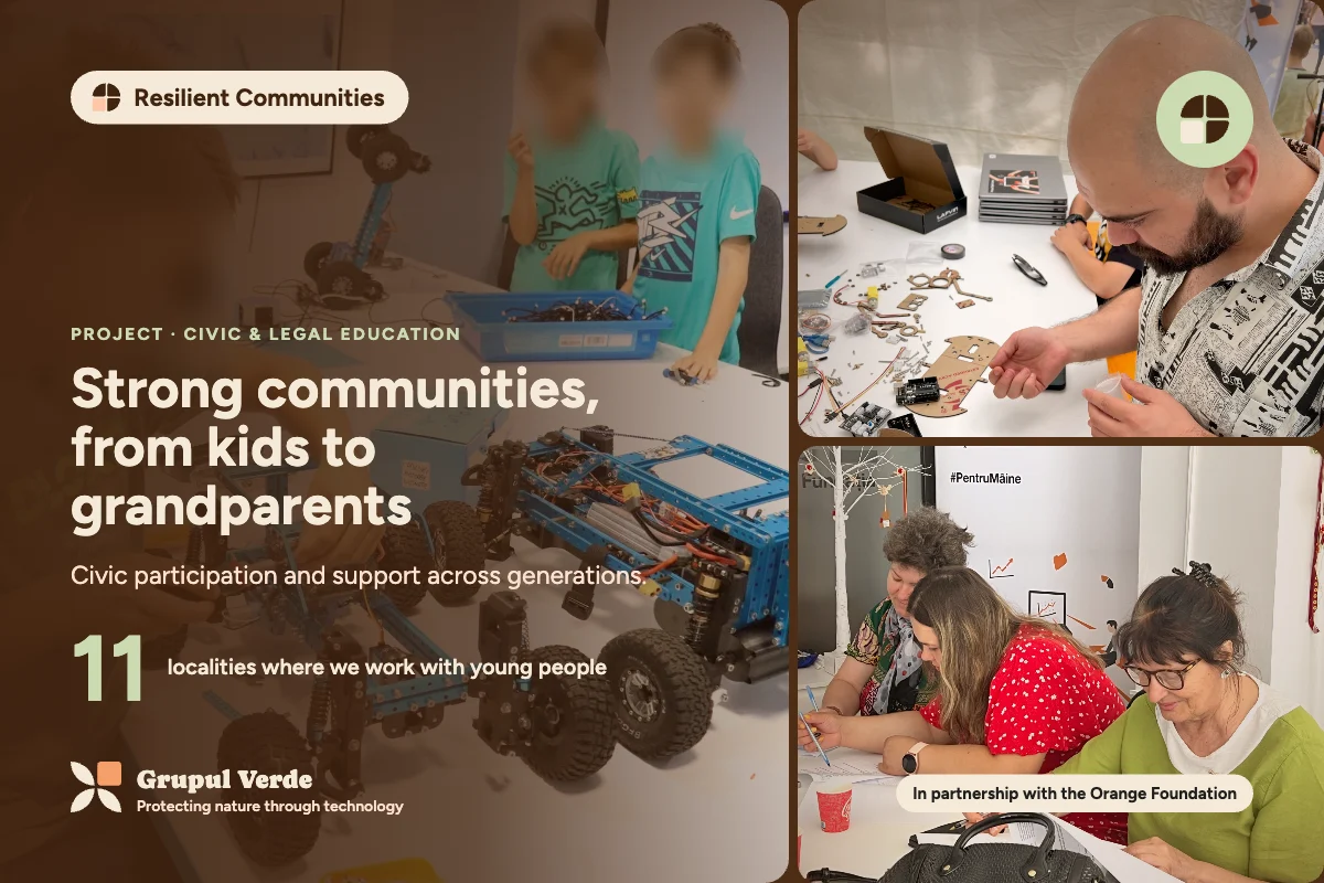 Strong communities, from children to grandparents. Resilient Communities, Civic and legal education · Asociația Grupul Verde.