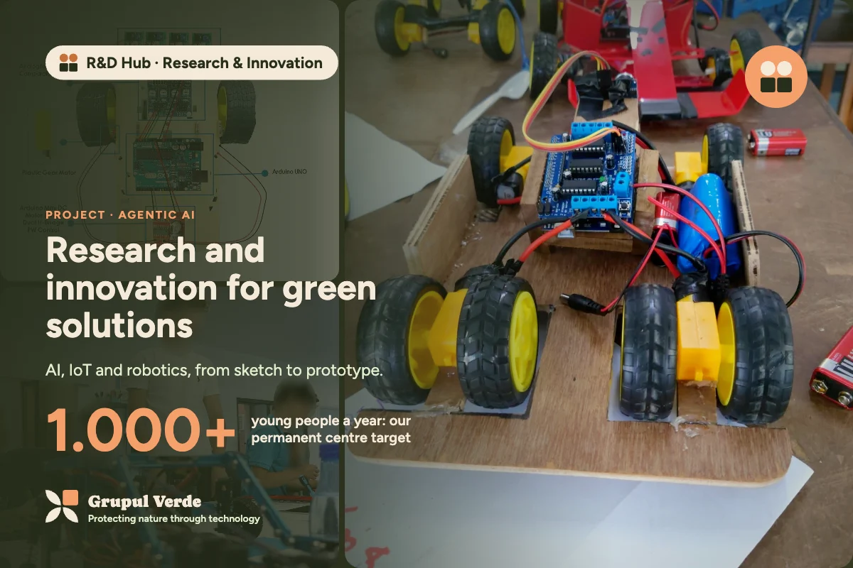 Research and innovation for green solutions. R&D Hub · Research & Innovation, Agentic AI · Asociația Grupul Verde.