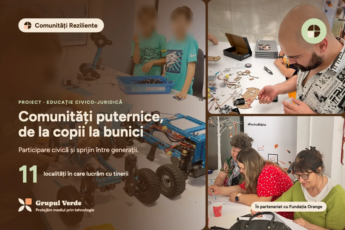 Comunități puternice, de la copii la bunici. Comunități Reziliente, Educație civico-juridică · Asociația Grupul Verde.