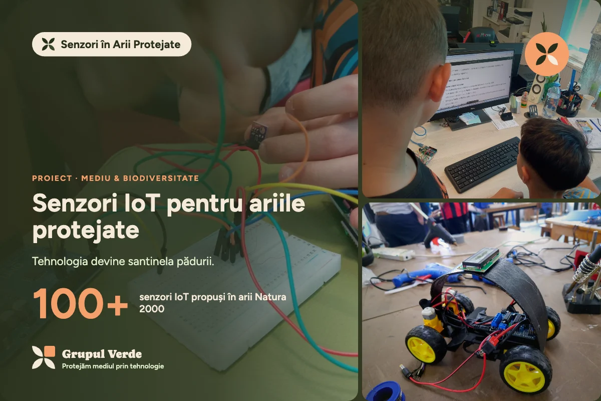 Senzori IoT pentru ariile protejate. Senzori în Arii Protejate, Mediu & biodiversitate · Asociația Grupul Verde.