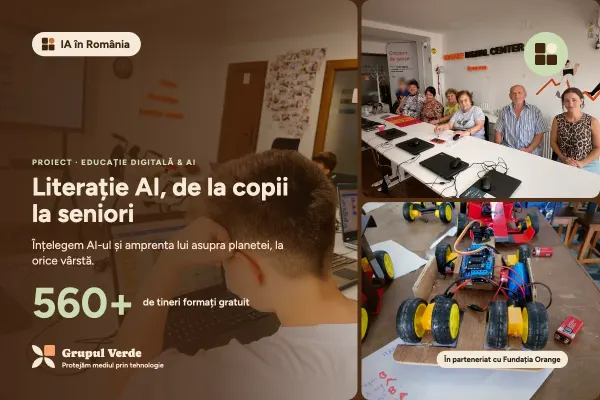 Literație AI, de la copii la seniori — IA în România