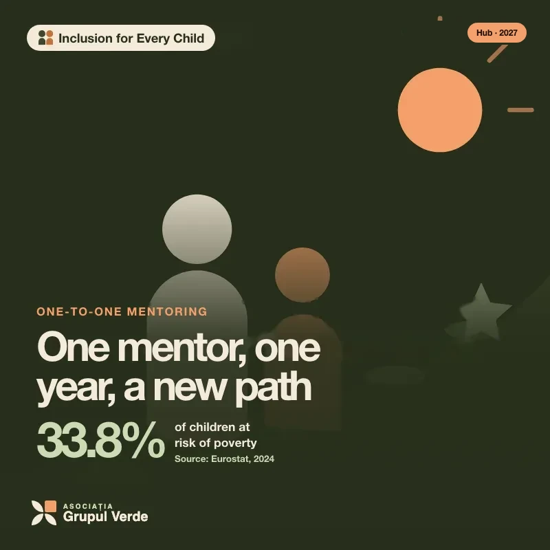 Illustration: One mentor, one year, a new path — Inclusion for Every Child, Green Innovation Hub